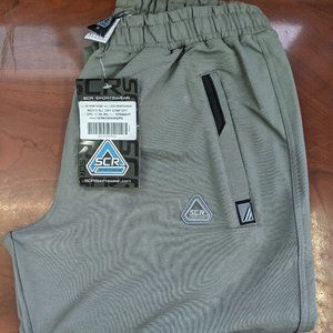 SCR Sportswear Men's Medium Straight Fit Pants (32x34L) in Platinum Grey